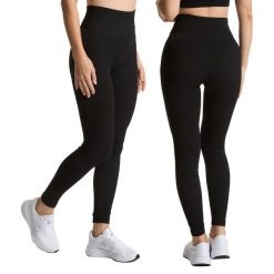 Legginsy damskie XTREXO Lexi Up Seamless Leggings. Czarne legginsy damskie TREXO, bez wzorów. Za 59.99 zł.
