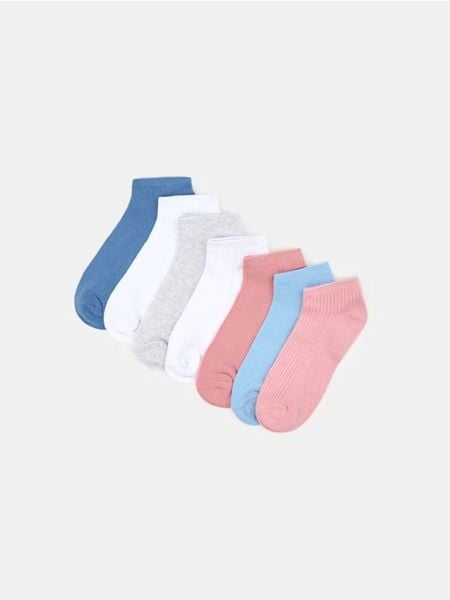 Skarpetki 7 pack - wielobarwny. Skarpetki damskie Sinsay, bez wzorów. W wyprzedaży za 9.99 zł.