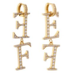 Kolczyki Elisabetta Franchi. Żółte kolczyki damskie Elisabetta Franchi, złote. Za 719.99 zł.