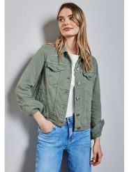 Street One Kurtka dżinsowa w kolorze khaki rozmiar: 34. Brązowe kurtki damskie Street One, bez wzorów, bez kaptura. Za 158.10 zł.