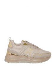 Patrizia Pepe Sneakersy w kolorze beżowym rozmiar: 38. Brązowe obuwie sportowe damskie Patrizia Pepe, bez zapięcia. Za 538.45 zł.