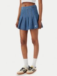 Adidas Spódnica jeansowa KD5523 Niebieski Regular Fit. Niebieskie spódnice damskie Adidas, bez wzorów, z bawełny. Za 219.99 zł.