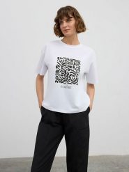 BGN Koszulka w kolorze białym rozmiar: 38. Białe koszulki damskie BGN, bez wzorów, bez kołnierzyka, bez ramiączek. Za 74.28 zł.