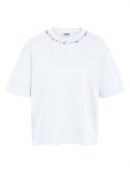 Noisy may Koszulka w kolorze białym rozmiar: S. Białe koszulki damskie Noisy may, s, bez wzorów, z bawełny, bez kołnierzyka, bez ramiączek. Za 74.81 zł.