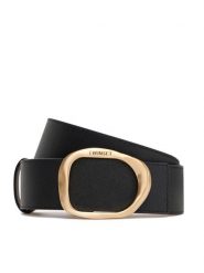 TWINSET Pasek Damski 252TA402A Czarny. Czarne paski damskie Twinset, bez wzorów, ze skóry. Za 459.99 zł.