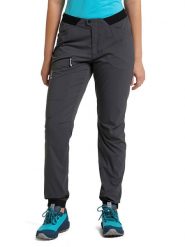 Haglöfs Spodnie funkcyjne "L.I.M Fuse" w kolorze szarym rozmiar: 38. Szare spodnie dresowe damskie Haglöfs, l, bez wzorów, z materiału. Za 248.58 zł.