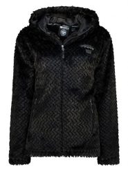 Geographical Norway Kurtka polarowa "Tredouce" w kolorze czarnym rozmiar: M. Czarne kurtki damskie Geographical Norway, m, bez wzorów, z polaru, bez kaptura. Za 160.58 zł.