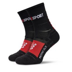 Skarpety długie Compressport. Czarne skarpetki damskie Compressport, bez wzorów. Za 99.99 zł.