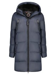 Geographical Norway Parka "Adrianna" w kolorze granatowym rozmiar: M. Niebieskie parki damskie Geographical Norway, m, bez kaptura. Za 320.63 zł.