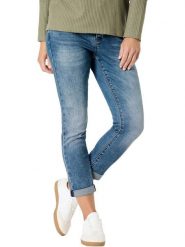 Timezone Dżinsy - Slim fit - w kolorze niebieskim rozmiar: 28. Niebieskie jeansy damskie Timezone. Za 139.87 zł.