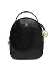 Beverly Hills Polo Club Plecak CEO-BHPC-W-06-A23 Czarny. Czarne plecaki Beverly Hills Polo Club, bez wzorów, ze skóry. Za 179.99 zł.