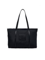Calvin Klein Torebka Medium Tote LV04F3869G Czarny. Czarne torebki klasyczne damskie Calvin Klein, z materiału, bez dodatków. Za 449.99 zł.