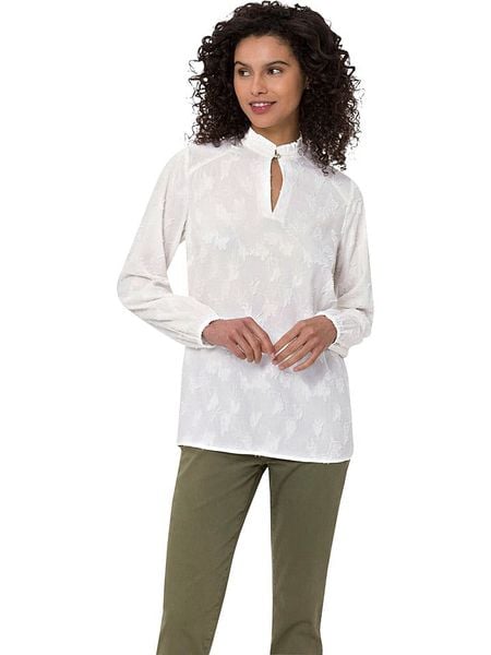 Heine Bluzka w kolorze białym rozmiar: 48. Białe bluzki damskie Heine, bez wzorów, bez kołnierzyka, bez ramiączek. Za 61.60 zł.