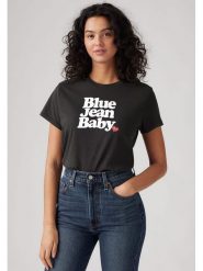 Levi's Koszulka w kolorze czarnym rozmiar: XS. Czarne bluzki damskie Levi's, s, bez wzorów, z bawełny, bez kołnierzyka, bez ramiączek. Za 57.60 zł.