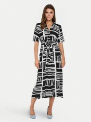 JDY Sukienka koszulowa Star 15320702 Granatowy Regular Fit. Niebieskie sukienki damskie JDY, bez wzorów, z wiskozy, retro, bez ramiączek. Za 139.99 zł.