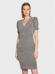 DKNY Sukienka codzienna DD2HB512 Czarny Regular Fit. Czarne sukienki damskie DKNY, bez wzorów, z syntetyku, bez ramiączek. Za 489.99 zł.