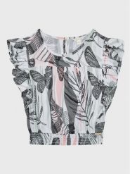 Guess Bluzka J3GH03 WFBN0 Zielony Regular Fit. Zielone bluzki i koszule dziewczęce Guess, z aplikacjami, z lyocellu, bez kołnierzyka, bez ramiączek. Za 179.99 zł.