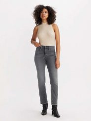 Levi's Dżinsy "724" - Slim fit - w kolorze szarym rozmiar: W29/34. Szare jeansy damskie Levi's, z podwyższonym stanem. Za 180.06 zł.