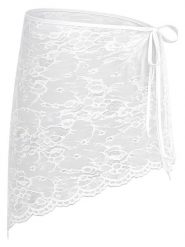 Sublevel Spódnica w kolorze białym rozmiar: S/M. Białe spódnice damskie Sublevel, m, bez wzorów, z koronki, mini. Za 60.99 zł.