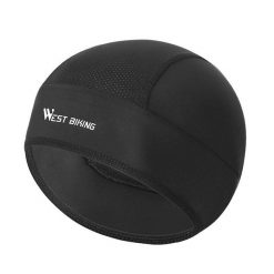 Czapka rowerowa na lato, ochrona UV do biegania - Czarna. Czarne czapki damskie WEST BIKING, na lato, bez wzorów, z bawełny. Za 55.60 zł.