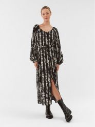 Vero Moda Sukienka codzienna Cevi 10294132 Czarny Regular Fit. Czarne sukienki damskie Vero Moda, bez wzorów, z wiskozy, bez ramiączek. Za 149.99 zł.