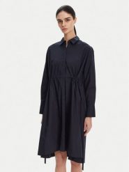 French Connection Sukienka codzienna 71NZS Granatowy Regular Fit. Niebieskie sukienki damskie French Connection, bez wzorów, z bawełny, bez ramiączek. Za 199.99 zł.