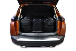 Torby Do Bagażnika Peugeot 2008 2019+ 3Szt Kjust. Czarne torby podróżne KJUST, bez wzorów, z kauczuku. Za 1,026.00 zł.