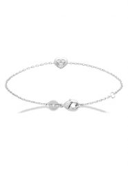 L'Atélier Précieux Srebrna bransoletka z elementem ozdobnym rozmiar: onesize. Szare bransoletki damskie l'Atelier precieux, srebrne. Za 126.99 zł.