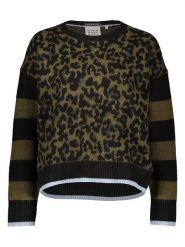 Scotch & Soda Sweter w kolorze czarno-oliwkowym rozmiar: M. Brązowe swetry klasyczne damskie Scotch & Soda, m, bez kołnierzyka. Za 187.99 zł.
