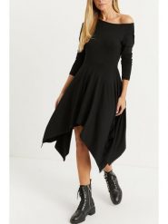 Milan Kiss Sukienka w kolorze czarnym rozmiar: S. Czarne sukienki damskie Milan Kiss, bez wzorów, bez ramiączek. Za 165.99 zł.