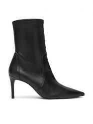 Stuart Weitzman Botki Stuart Power 75 SJ974 Czarny. Czarne botki damskie Stuart Weitzman, ze skóry, bez obcasa, na szpilce, bez zapięcia. Za 2,769.00 zł.