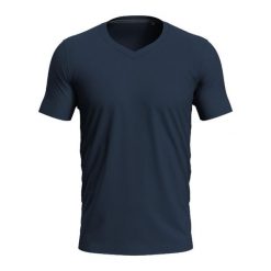 Koszulka Z Elastycznym Dekoltem Unisex Dla Dorosłych. Niebieskie bluzki damskie Stedman, bez wzorów, sportowe, bez kołnierzyka, bez ramiączek. Za 86.99 zł.