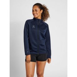 Bluza do piłki ręcznej damska Hummel Cima XK zapinana na zamek. Niebieskie bluzy damskie Hummel, s, bez wzorów, z dresówki, bez kaptura. W wyprzedaży za 246.00 zł.