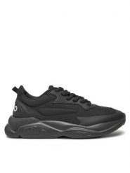 HUGO Sneakersy Leon 50536660 Czarny. Czarne obuwie sportowe damskie Hugo, ze skóry, bez zapięcia. Za 389.99 zł.
