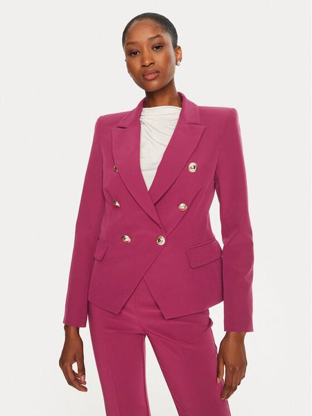 Rinascimento Marynarka CFC0119987003 Różowy Regular Fit. Czerwone marynarki i żakiety damskie Rinascimento, l, bez wzorów, z syntetyku. Za 379.99 zł.