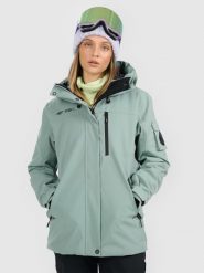 4F Kurtka snowboardowa membrana 15000 damska - zielona XL. Zielone kurtki damskie 4F, na zimę, xl, bez wzorów, z materiału, bez kaptura. W wyprzedaży za 499.99 zł.