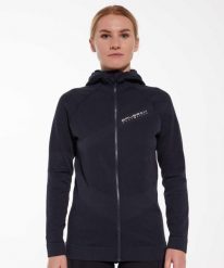 Bluza damska wełniana z kapturem Brubeck THERMO WOOL by Pustelnik. Czarne bluzy damskie Brubeck, na zimę, l, bez wzorów, z dzianiny, z kapturem. Za 439.00 zł.