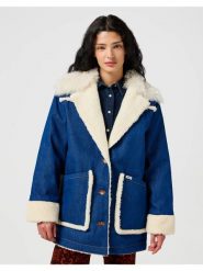 WRANGLER DAMSKA KURTKA JENSOWA WRANGE COAT UNWORN 112356499 W41X008632. Kurtki damskie Wrangler, xs, bez wzorów, bez kaptura. Za 459.99 zł.