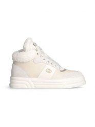 Liu Jo Skórzane sneakersy w kolorze beżowym rozmiar: 36. Brązowe obuwie sportowe damskie Liu Jo, za kostkę, bez zapięcia. Za 242.13 zł.