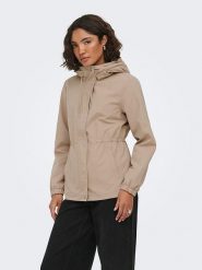 ONLY Parka w kolorze beżowym rozmiar: S. Brązowe parki damskie Only, s, bez kaptura. Za 134.95 zł.