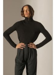 Perfect Cashmere Kaszmirowy golf "Ashley" w kolorze czarnym rozmiar: XL. Czarne golfy damskie Perfect Cashmere, xl, bez wzorów, z kaszmiru, bez ramiączek. Za 347.99 zł.