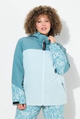 Damskie Kurtka funkcyjna HYPRAR wodoodporna osłona przeciwśnieżna kaptur. Zielone kurtki sportowe damskie Ulla Popken, plus size, bez wzorów, z elastanu, z kapturem. Za 799.99 zł.