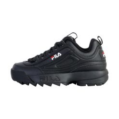 Sneakersy damskie Fila Disruptor. Czarne obuwie sportowe damskie Fila, z materiału, bez zapięcia, trekkingowe. W wyprzedaży za 329.00 zł.