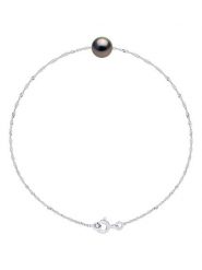 Pearline Srebrna bransoletka z perłą rozmiar: onesize. Szare bransoletki damskie Pearline, srebrne. Za 208.99 zł.