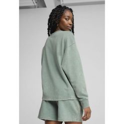 Bluza sportowa damska Puma Class Comfort Washed Tr. Zielone bluzy damskie Puma, xs, bez wzorów, bez kaptura. W wyprzedaży za 189.30 zł.