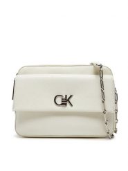 Calvin Klein Torebka Ck Re-Lock Pocket Camera Bag LV04F3102G Różowy. Czerwone listonoszki damskie Calvin Klein, bez wzorów, ze skóry, bez dodatków. Za 429.99 zł.