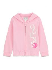 Guess Bluza K6RQ01 KA6R4 Różowy Regular Fit. Czerwone bluzy dziewczęce Guess, z aplikacjami, z bawełny, bez ramiączek, bez kaptura. Za 199.99 zł.