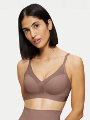 Triumph Biustonosz bezfiszbinowy Shape Smart 10217858 Brązowy. Brązowe biustonosze Triumph, bez wzorów, z syntetyku. Za 149.99 zł.