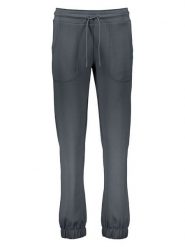 Copenhagen Studios Spodnie dresowe w kolorze antracytowym rozmiar: 32. Czarne spodnie dresowe damskie Copenhagen Studios, bez wzorów, z dresówki. Za 91.56 zł.