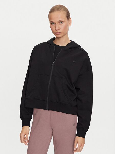 4F Bluza 4FWAW24TSWSF1306 Czarny Regular Fit. Czarne bluzy damskie 4F, m, bez wzorów, z bawełny, bez kaptura. Za 89.99 zł.